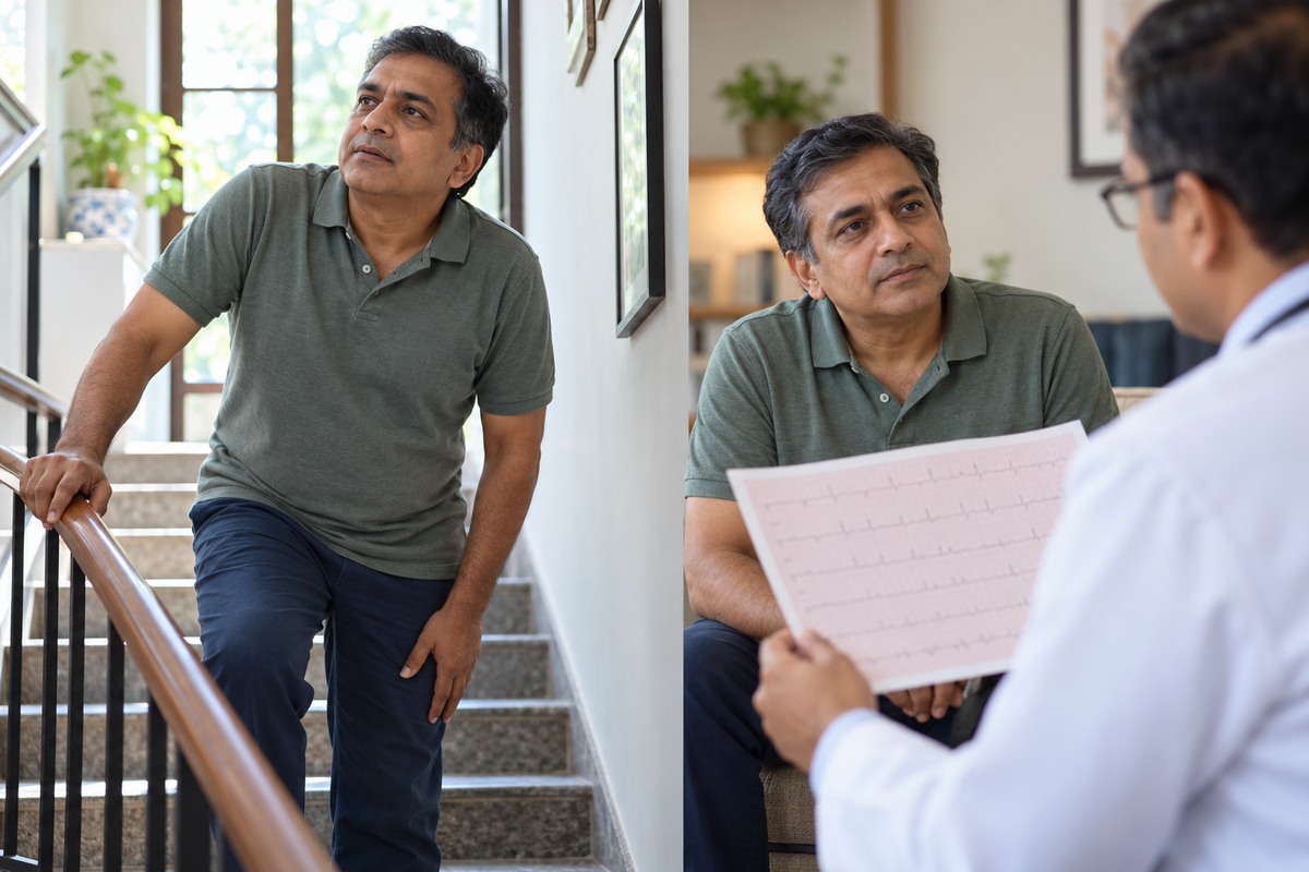 Breathless on Stairs but ECG Normal: What Heart Assessment May Come Next?